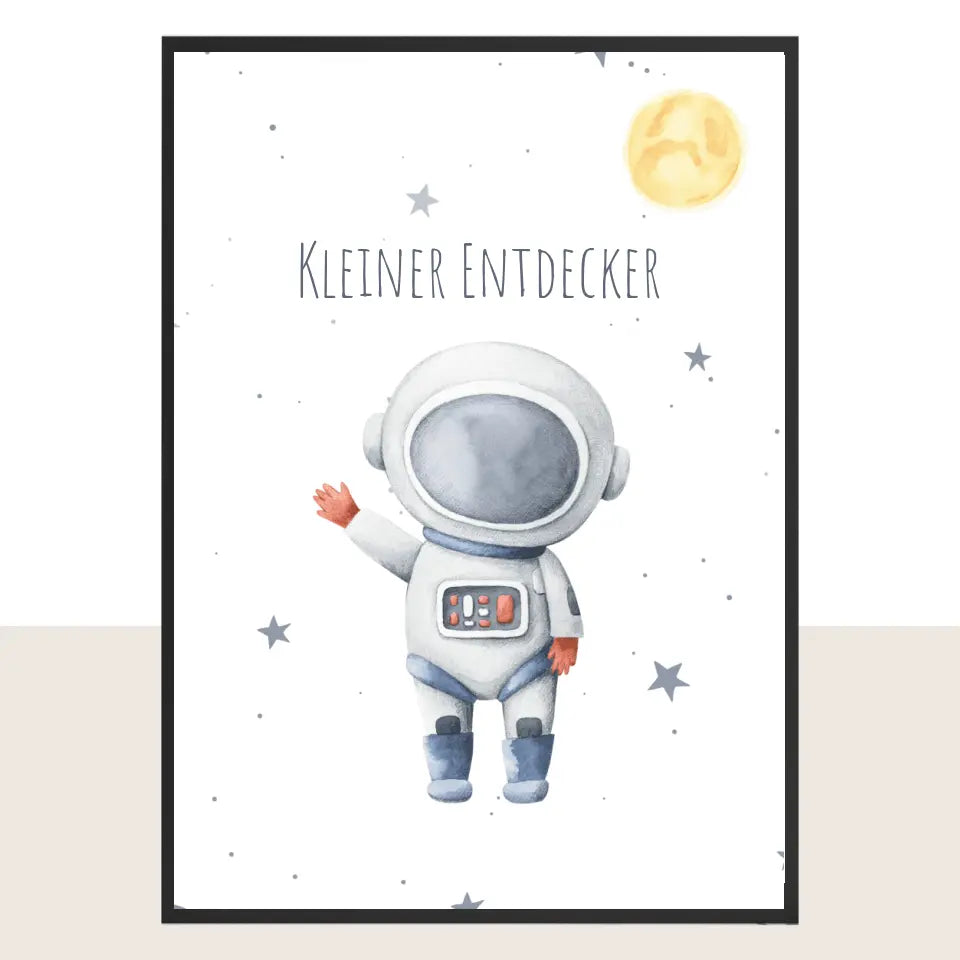 Kinderzimmer Bild,  Weltraum, Astronaut