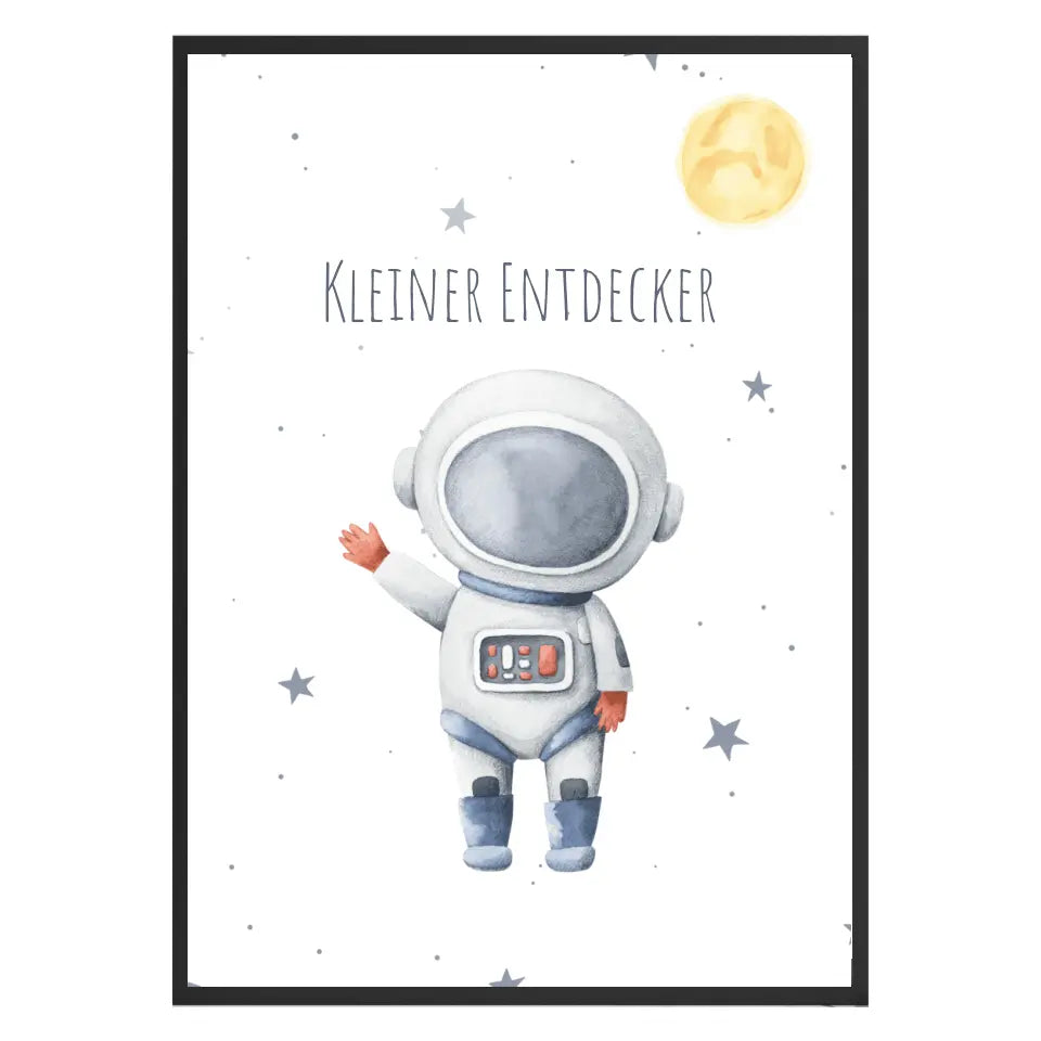 Kinderzimmer Bild,  Weltraum, Astronaut