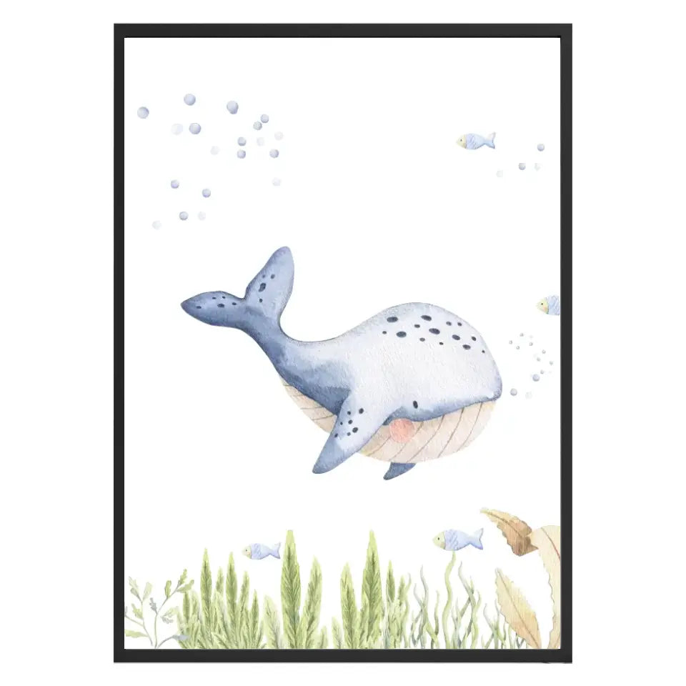 Unterwasserbild mit Wal