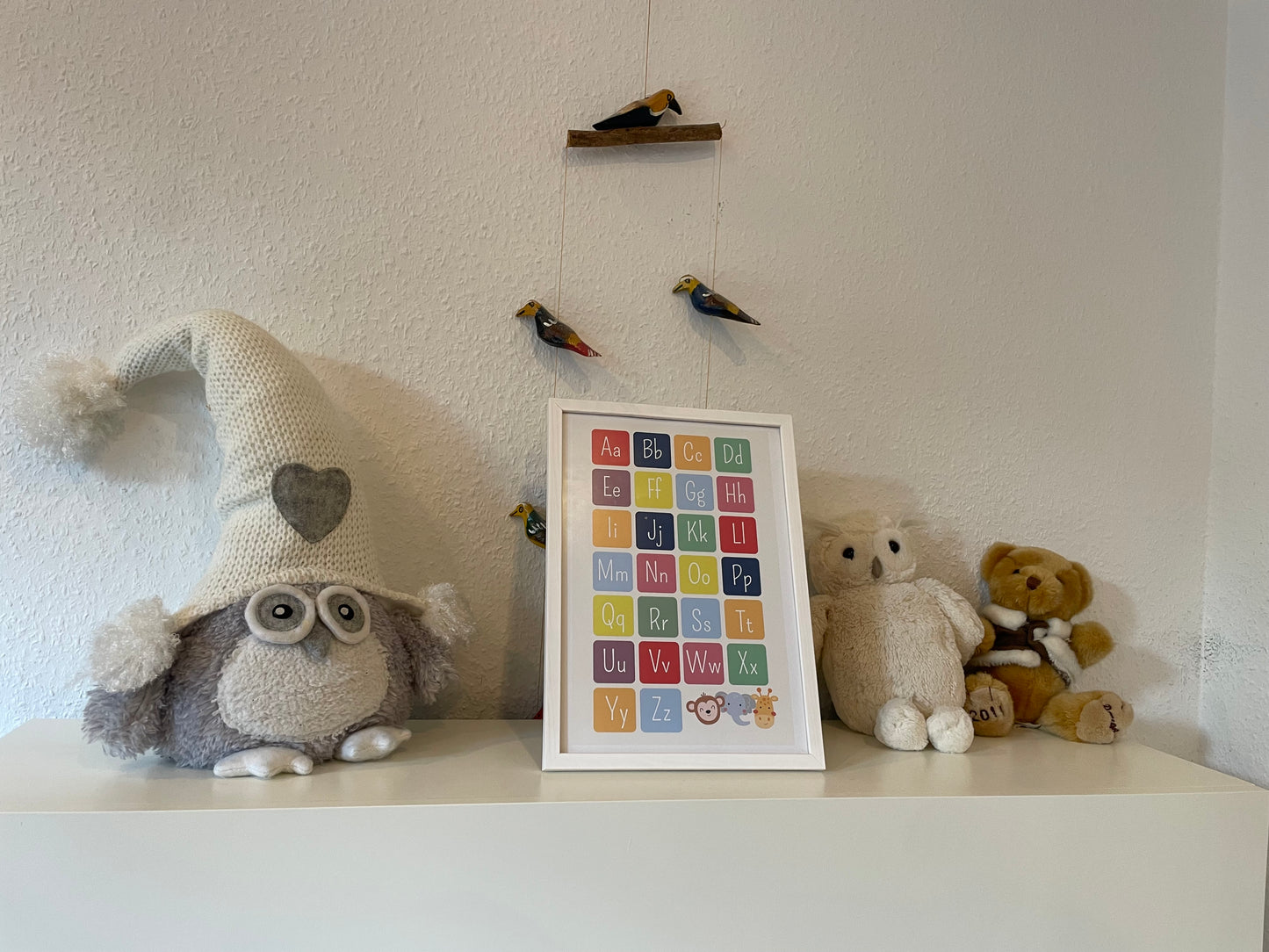 Kinderzimmer Bild, Geburtsgeschenke, ABC Lernposter