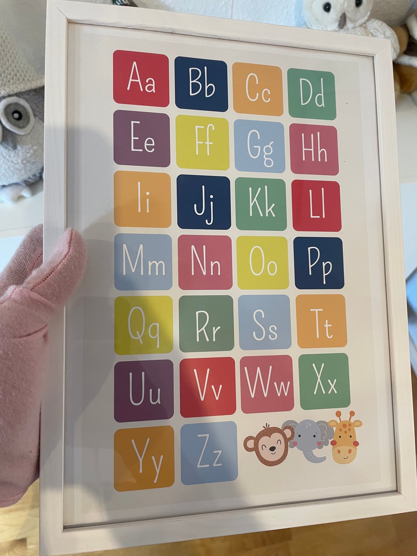 Kinderzimmer Bild, Geburtsgeschenke, ABC Lernposter