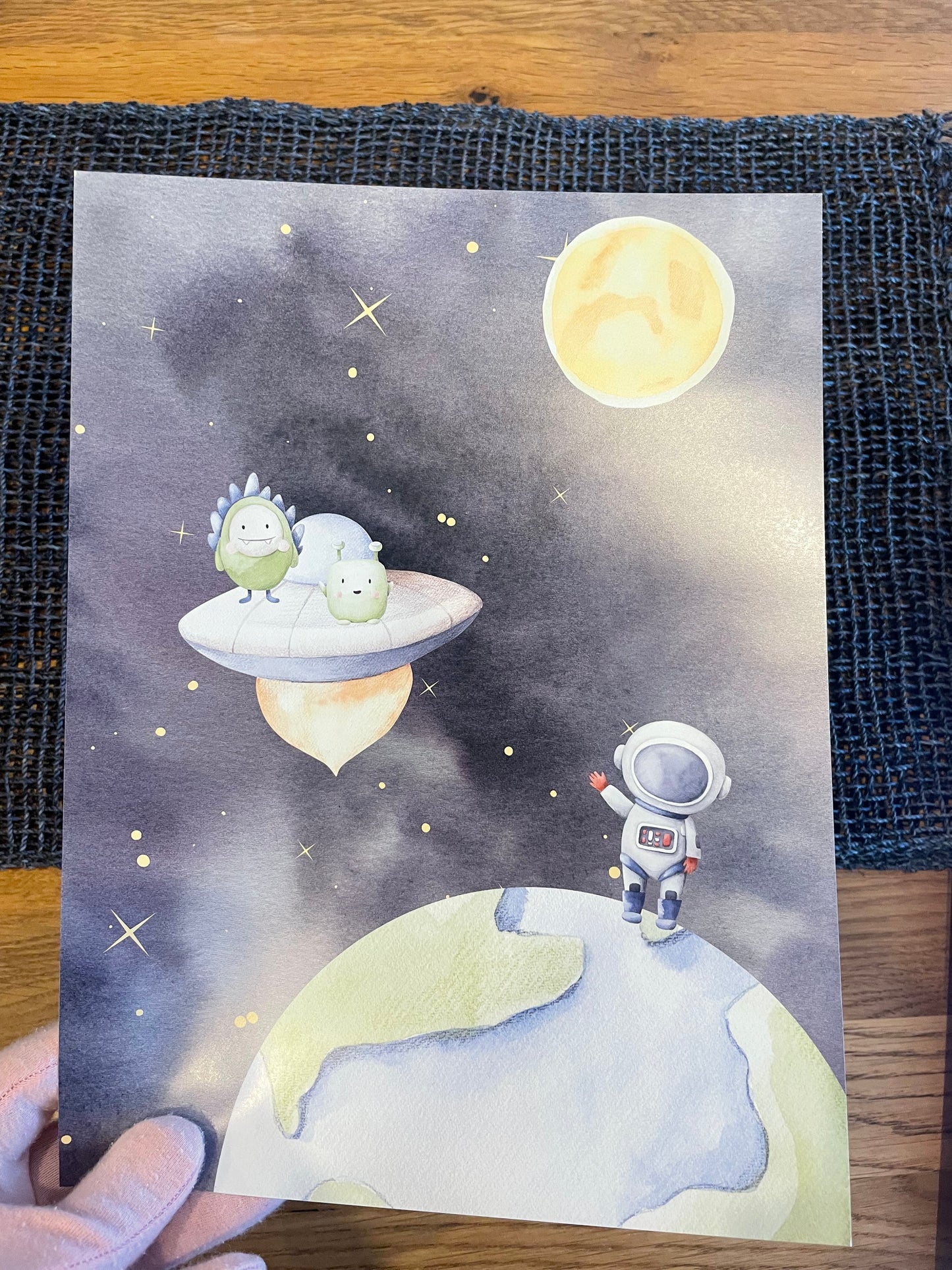 Einsamer Astronaut, Planeten Poster